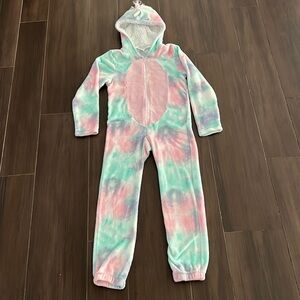 Modern Kids Zip Up Unicorn Fleece Onesie